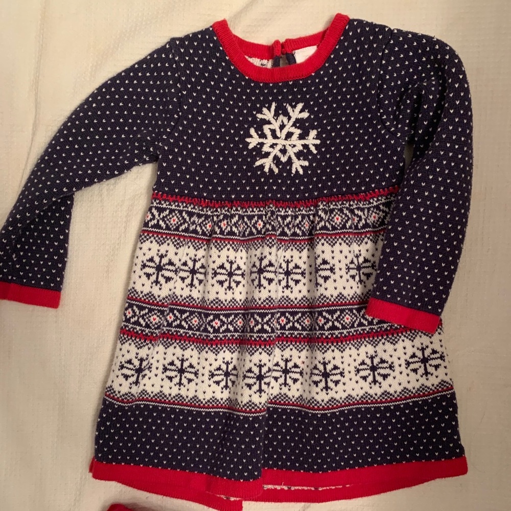 Hanna Andersson Holiday dress and tights